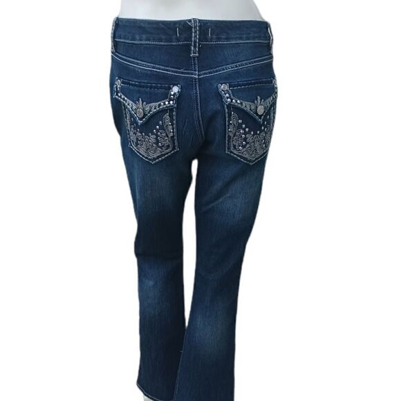540414.....Nine West Vintage America Bootcut Jeans Size 2, W28" 32"Inseam 7"Rise - Picture 3 of 5